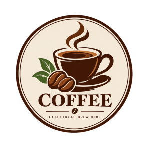Vintage Coffee Emblem Badge